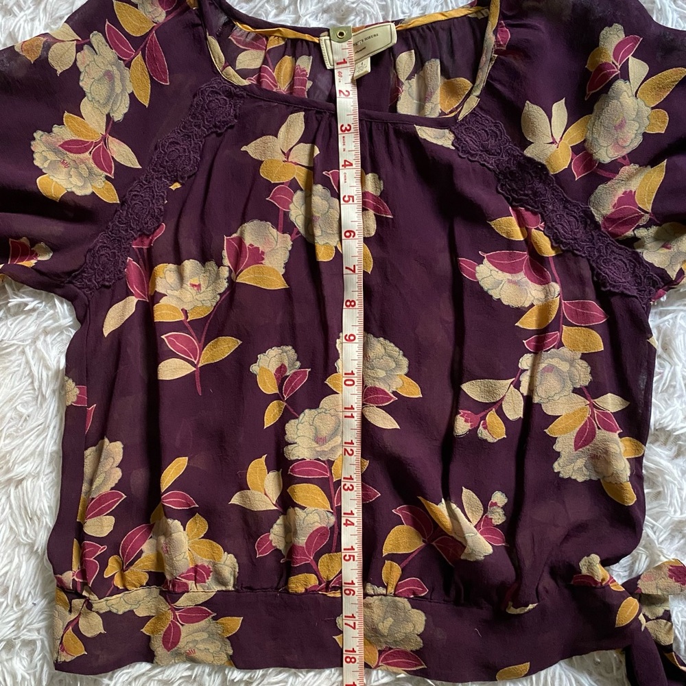 2/$20 ANTHRO Moulinette Soeurs Silk Top size 4 - Picture 6 of 11